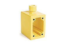 Product image for Woodhead 3066 Safeway® Multiple Outlet FS/FD 2-Sided Box, 107.95mm Deep, F3 (3/4") Cord Grip Body Feed-Thru