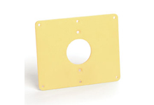 Product image for Woodhead 3261 Super-Safeway® Multiple Outlet Coverplate, (1) Single Receptacle 39.62mm Hole Diameter 20A Locking