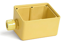 Product image for Woodhead 3300 Super-Safeway® Angled Outlet Box, F3 (3/4") Cord Grip