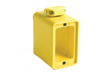 Product image for Woodhead 3080 Super-Safeway® Multiple Outlet Box, Extended Depth, 2-Sided, Cord Clamp, Duplex Cover Plates