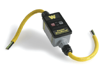 Product image for Woodhead 30053-0A Super-Safeway® In-Line Industrial GFCI, Automatic Reset, Flying Leads, 30A, 240V, 0.61m (2.0' )Cord Length