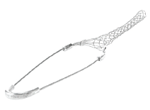 Product image for Woodhead 36673 Support Grips for Fiber Optics, Closed Mesh, Single Eye, Bale Length 5", Cable Diameter 9.40-12.19mm (.370-.480"), Approximate Break Strength 136.08kg (300 lbs)