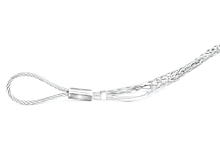 Product image for Woodhead 36102 Heavy Duty Wire Mesh Slack Grip Cable, Closed Mesh, Double Weave, Offset Eye, Medium Mesh Length 0.406m (16.00"), Approximate Break Strength 1,905.09kg (4,200 lbs)
