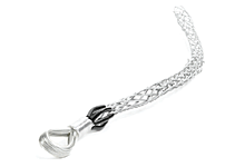 Product image for Woodhead 35942 Medium Duty Wire Mesh Pulling Grip, Single/Double Weave, Bale Eye, Short Mesh Length 0.61m (24.00"), Approximate Break Strength 3,084.43kg (6,800 lbs)