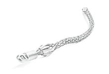 Product image for Woodhead 35867 Heavy Duty Wire Mesh Pulling Grip, Double Weave, Rotating Eye, Short Mesh Length 0.508m (20.00"), Approximate Break Strength 4,354.49kg (9,600 lbs)