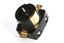 Product image for Woodhead CS8169 Safeway® Single Receptacle with California Style Locking Blade, 3 Pole/4 Wire, Non-NEMA, 480V