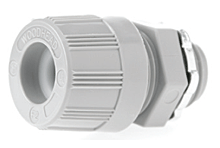 Product image for Woodhead 5534W MAX-LOC® Strain Relief Cord-Sealing Grip, 1/2" NPT, Straight Male with O-Ring, Cable Diameter 14.27-15.88mm (.562-.625")