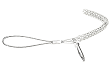 Product image for Woodhead 35427 Heavy Duty Support Grip, Double Eye, Double Weave, Closed Mesh, Cable Diameter 31.75-37.85mm (1.250-1.490"), Approximate Break Strength 2,140.96kg (4,720 lbs)