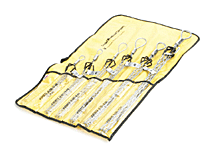 Product image for Woodhead 35976 Junior Duty Wire Mesh Pulling Grip Kit Caring Case with Single Weave, Flexible Eye, Mesh Lengths from 0.127m (5.00") - 0.305m (12.00")