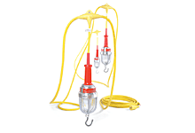 Product image for Woodhead 340310A Haztex® Hazardous and Wet Location Stringlight 100W with 3 Lamps 12/3 SOOW 13.72m (45.0' ) Length