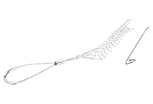 Product image for Woodhead 35300 Standard Duty Support Grip, Offset Eye, Split Rod, Single Weave, Cable Diameter 12.70-15.49mm (.500-.610"), Approximate Break Strength 349.27kg (770 lbs)