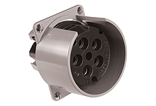 Product image for Woodhead Y560R 60 Amp Safeway® Pin & Sleeve Device, Exposition Receptacle, 4 Pole/5 Wire Grounding