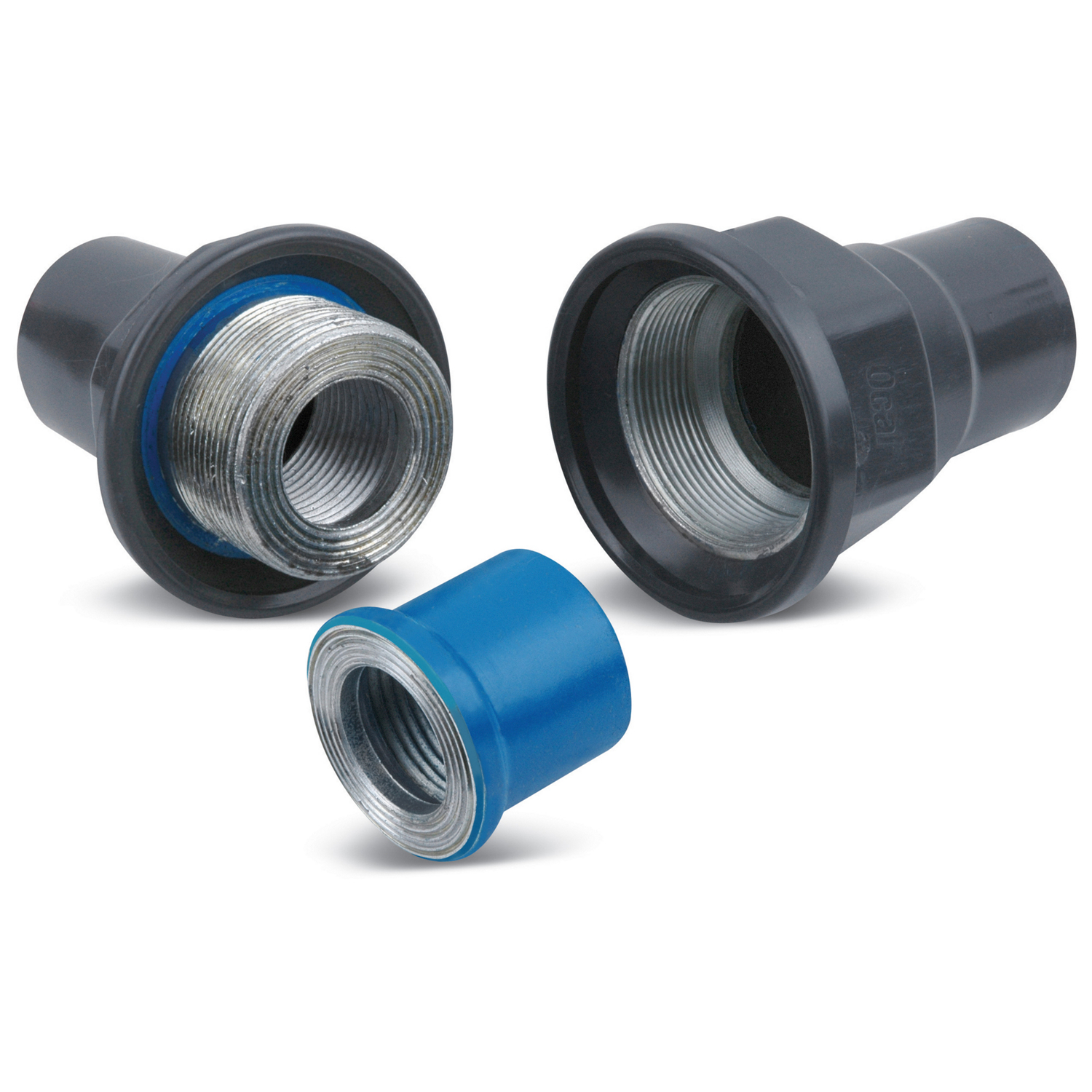 Ocal UNF205-G 3/4 Inch Gray PVC Coated Steel Female to Ocal UNF205-G 3/4 Inch Gray PVC Coated Steel Female to