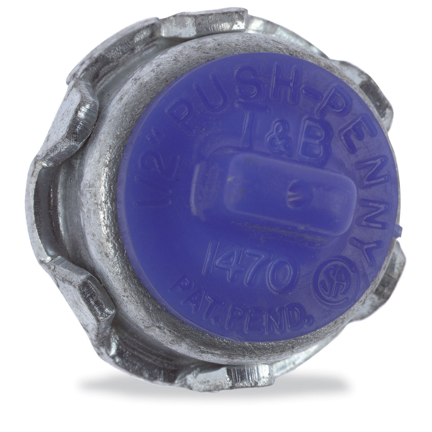 Product image for Thomas & Betts 1460 1/2" Capped Bushing, Steel