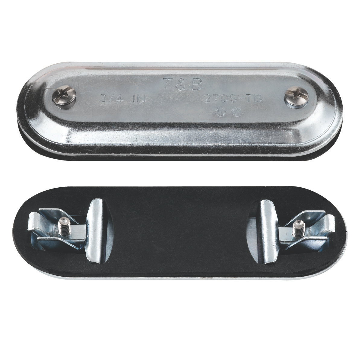 Product image for ABB 580 1 1/2in STAMPED STEEL COVER