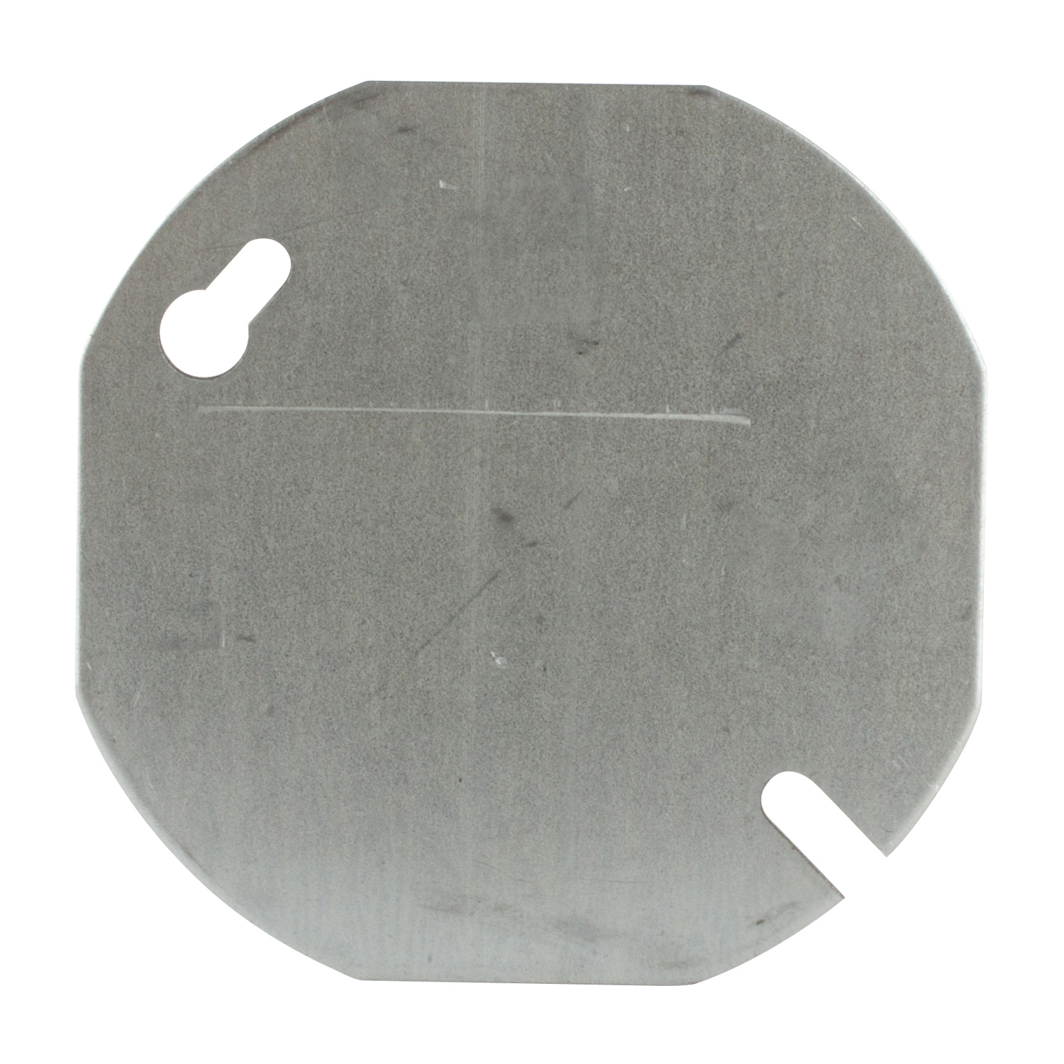 Product image for Steel City 24C1-25 3-1/2" Round/Octagon Box Cover, Flat, Blank, Steel