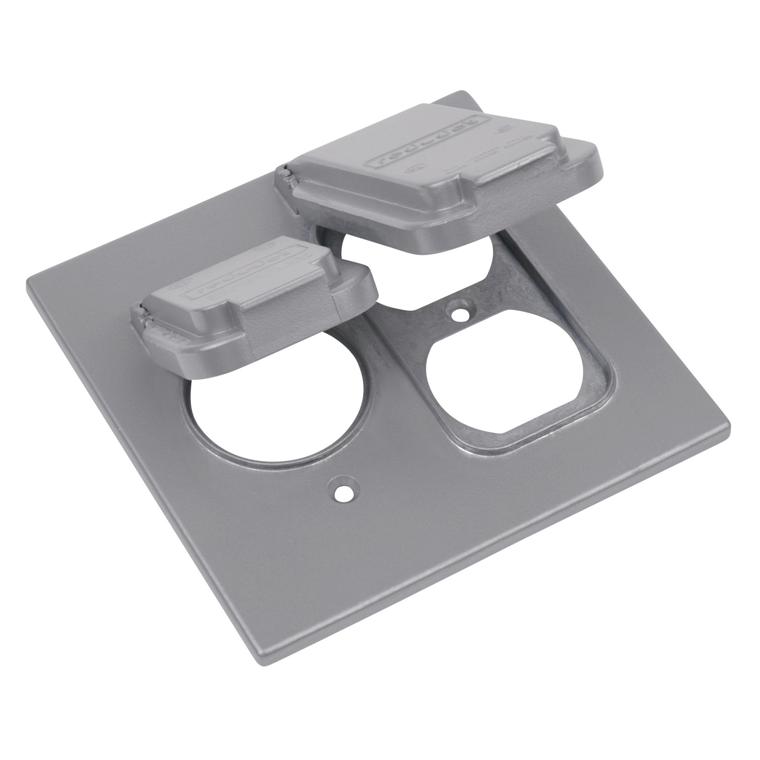 Product image for Red Dot 2CCSD 2-Gang Single and Duplex Receptacle Cover