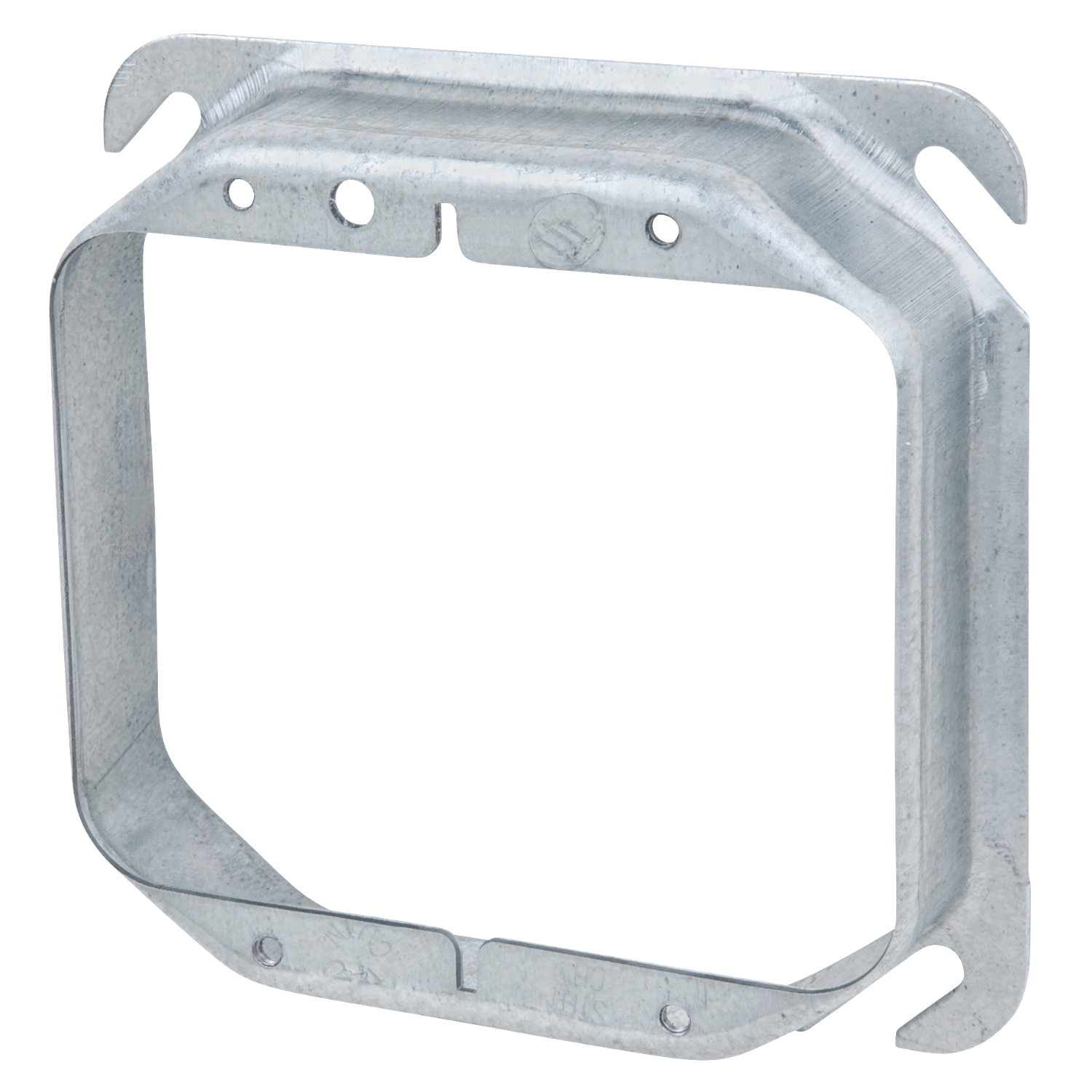 Product image for Steel City 52C19 4" Steel Square Box Device Cover, 1" Raised, 12 cu.in.