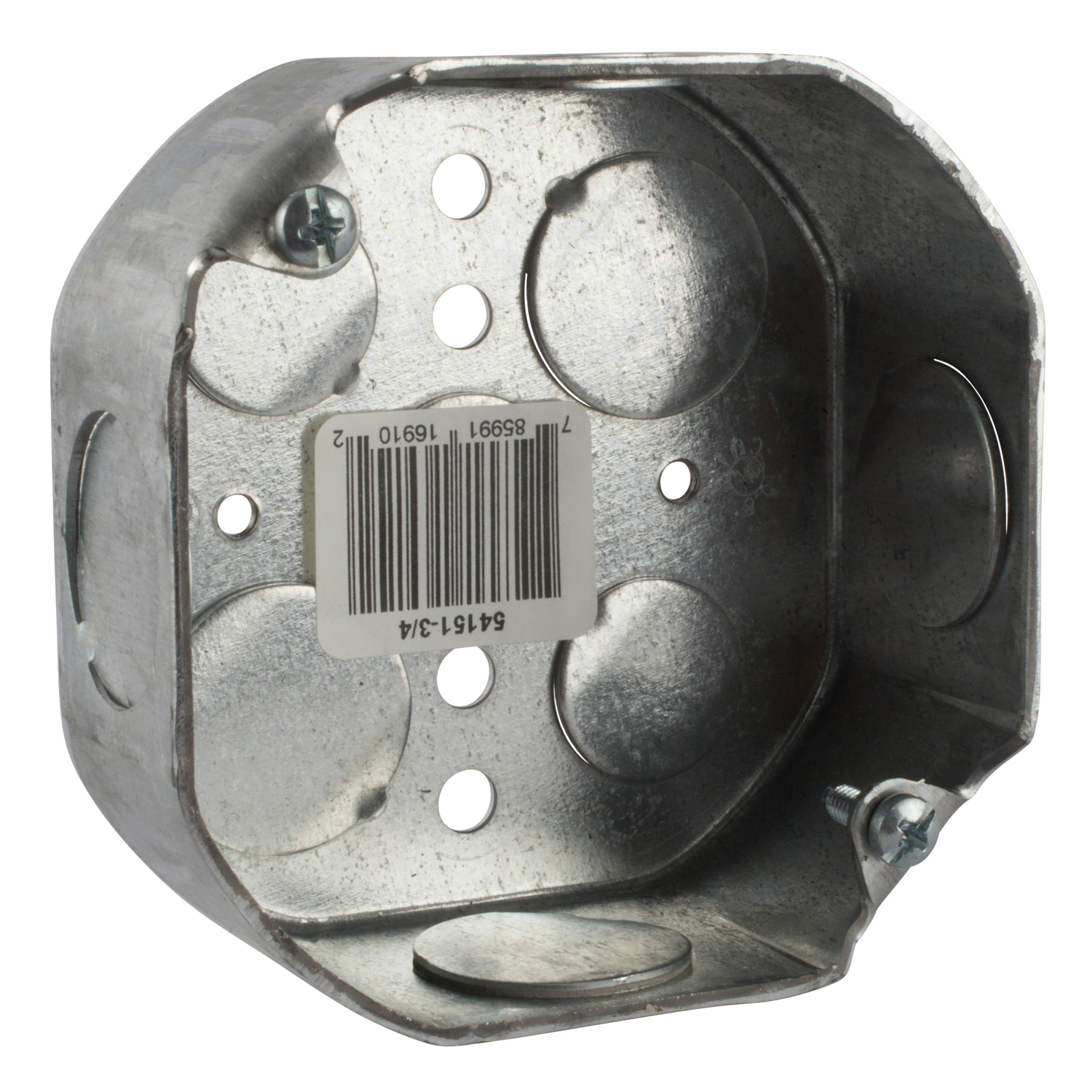 Product image for Steel City 54151-3/4 4 x 1-1/2 Inch Steel Electrical Box