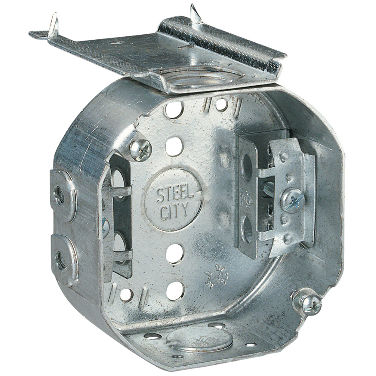 Product image for ABB 54151 AL 4IN OCT BX,STL,15.8CU,