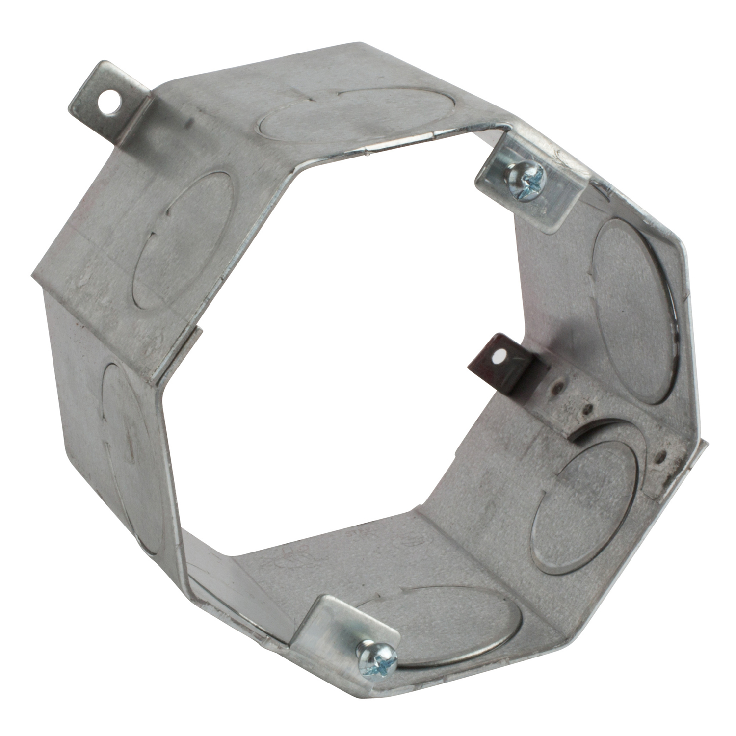 Product image for Steel City 54551-3/4-1 4" Octagon Concrete Box, 3" Deep, 3/4" & 1" Single Row KO's, Steel, 35.0"³