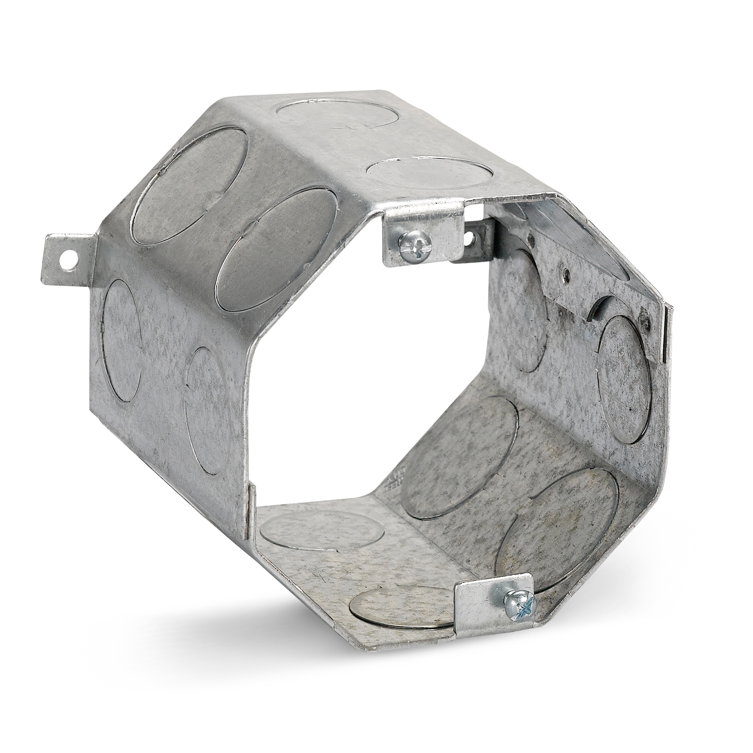 Product image for Steel City 54571-3/4-1 4" Octagon Concrete Box, 4" Deep, 3/4" & 1" Double Row KO's, Steel, 47.0"³