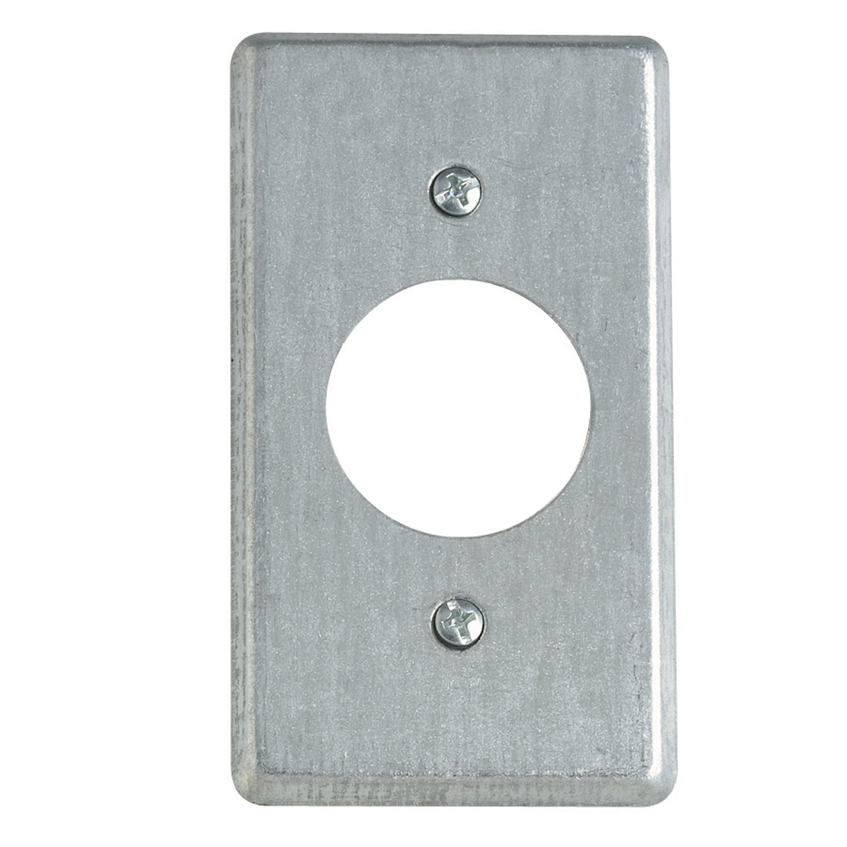 Product image for Steel City 58-C-5 4 x 2-1/8 Inch Steel Raised 1 Receptacle Utility Box Cover