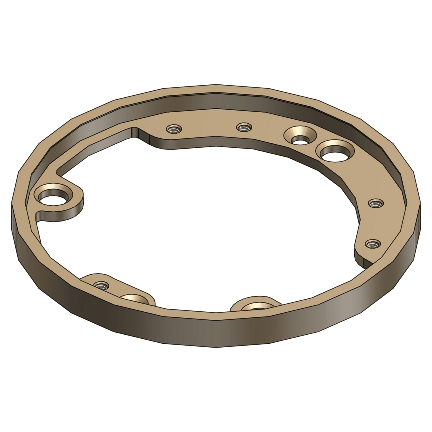 Product image for ABB 600 4 FL BRASS TRIM RING