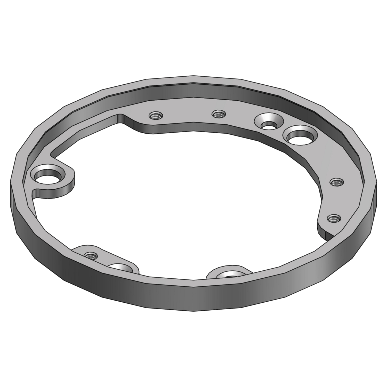 Product image for ABB 600 4 FL AL METALLIC TRIM RING/