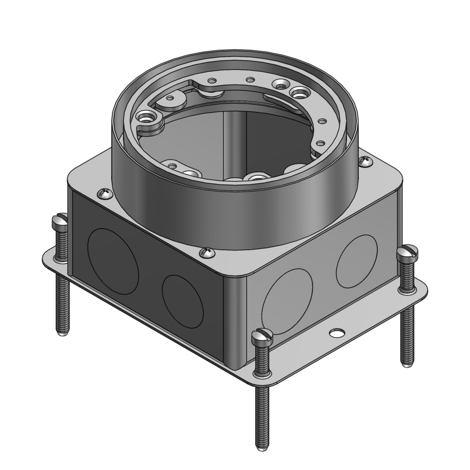 Product image for ABB 68 D AL 1-GANG FLUSH SVC FLR-BX