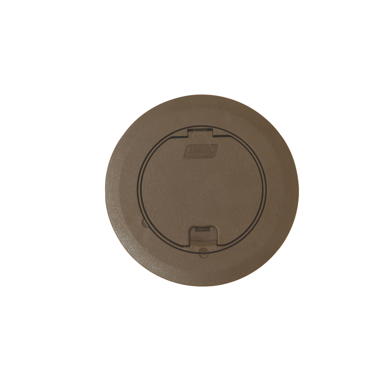 Product image for Steel City 68R-CST-BRN Brown Round Recessed Cover