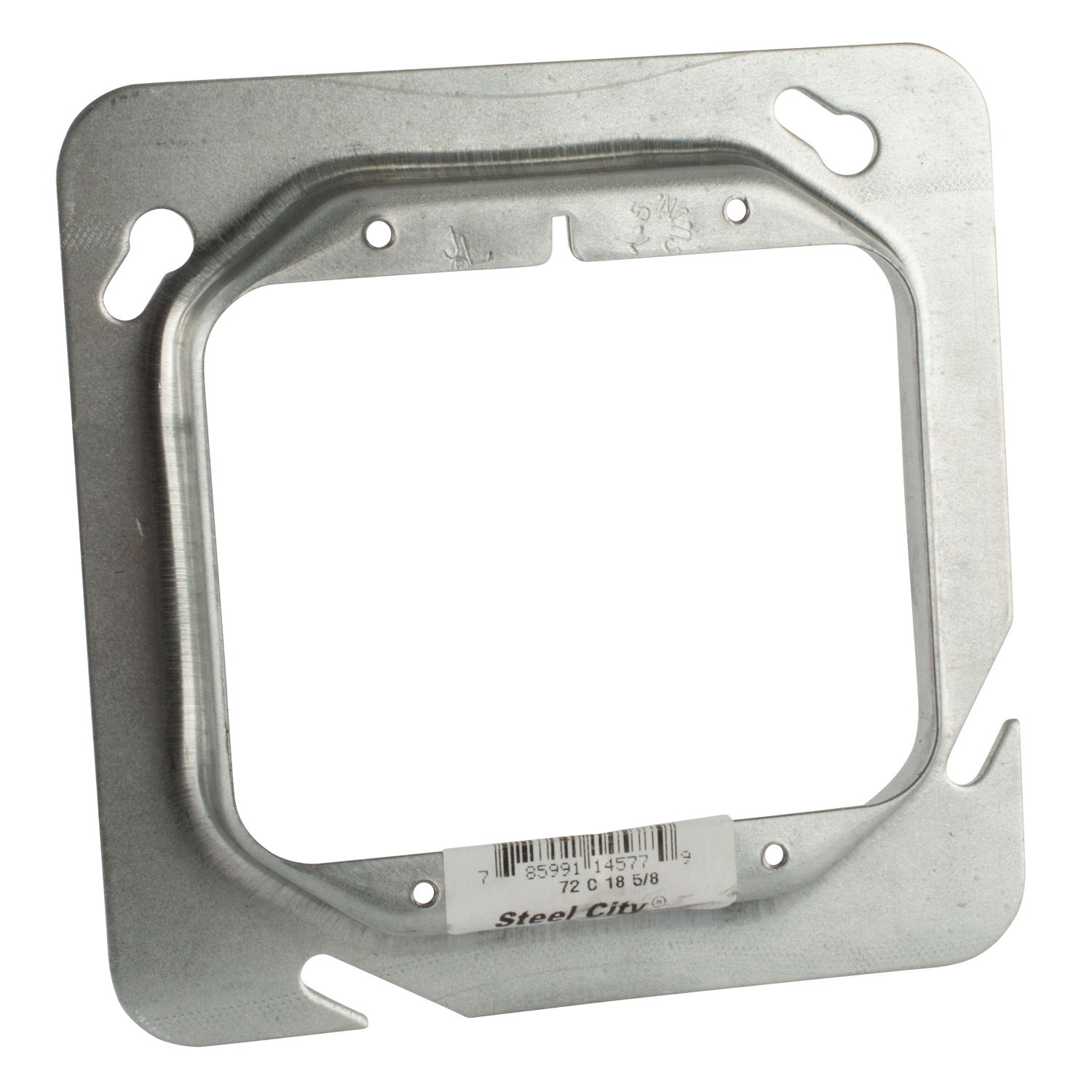 Product image for Steel City 72-C-18-5/8 4-11/16 Inch 2-Gang 5/8 Inch Raised Steel Cover