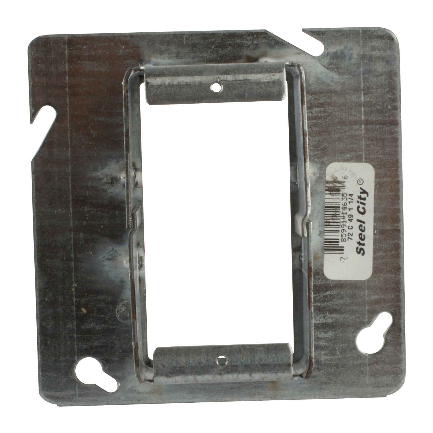 Product image for Steel City 72-C-49-1-1/4 4-11/16 1-Gang 1-1/4 Inch Raised Steel Cover