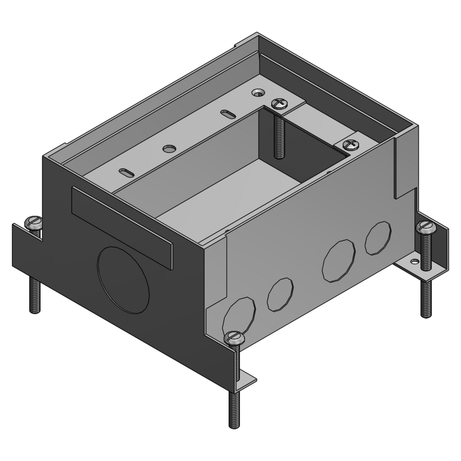 Product image for Steel City 742D Steel Floor Box