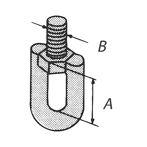 Product image for ABB E130 3/8 SWIVEL EYE HGR 3/8IN O