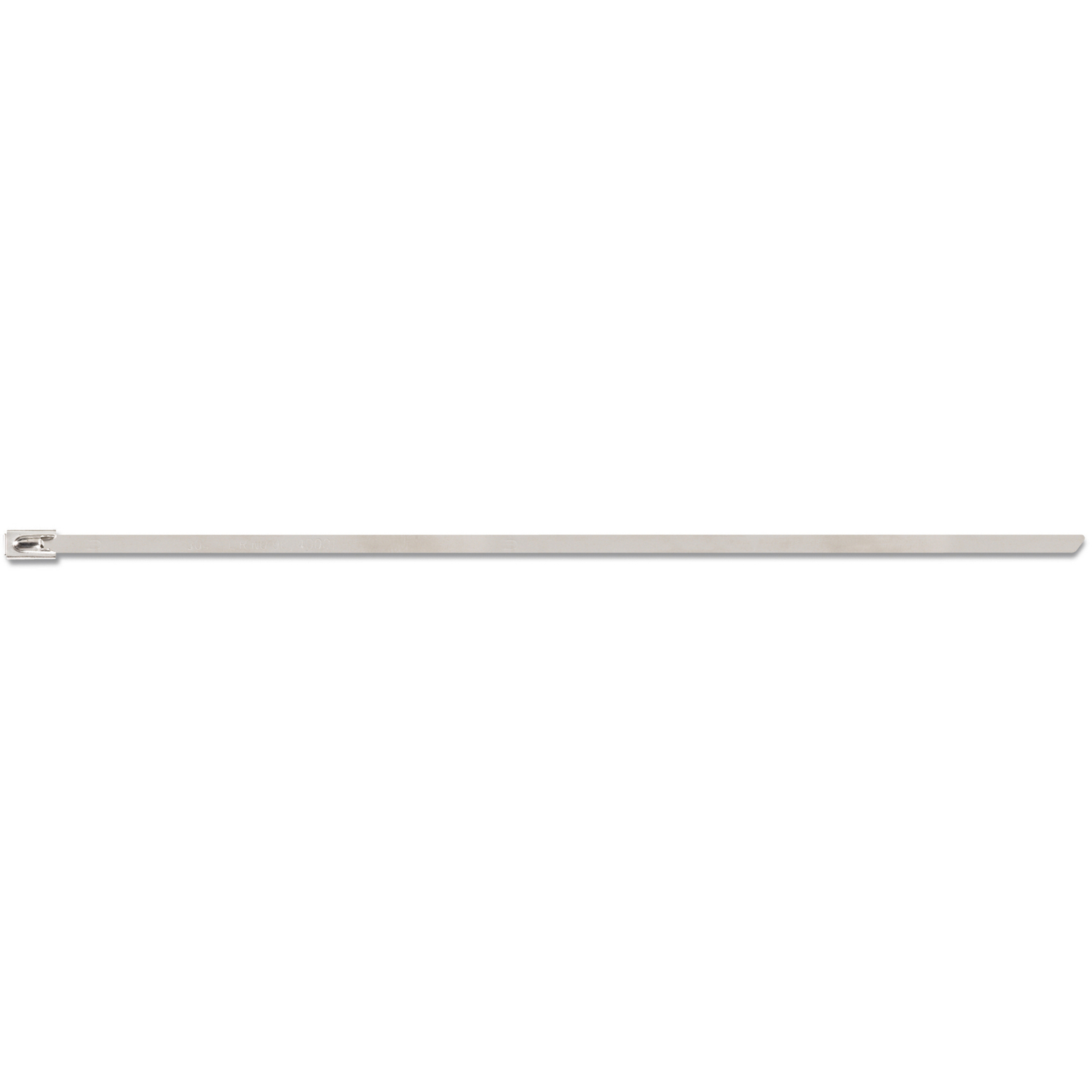 Product image for Thomas & Betts LS-4.6-200A 8" Ball-Lock Cable Tie, Heavy-Duty Stainless Steel - Uncoated