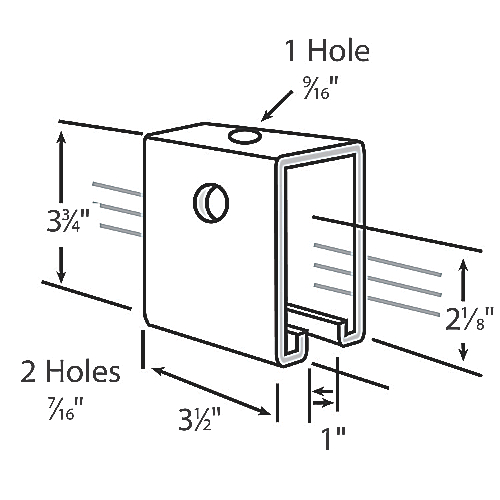Product image for ABB TS273HDG STEEL TRACK SUPPORT HD