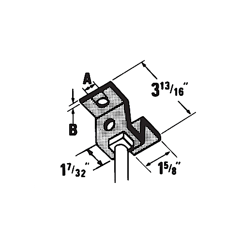 Product image for ABB U576 1/2 HANGER CLEVIS