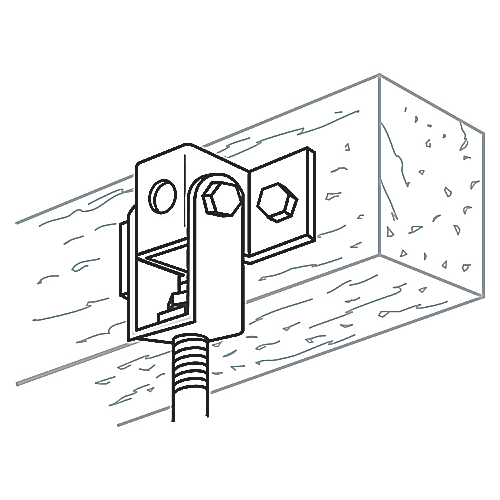 Product image for ABB U577 ADJ SWING HNGR FLG W5IN D2