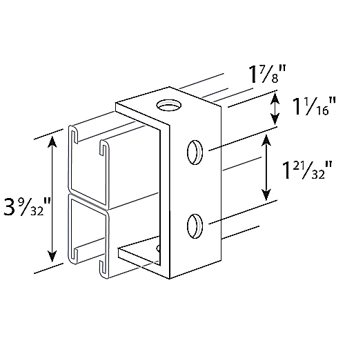 Product image for SS AB245 U-SHAPED FITTING
