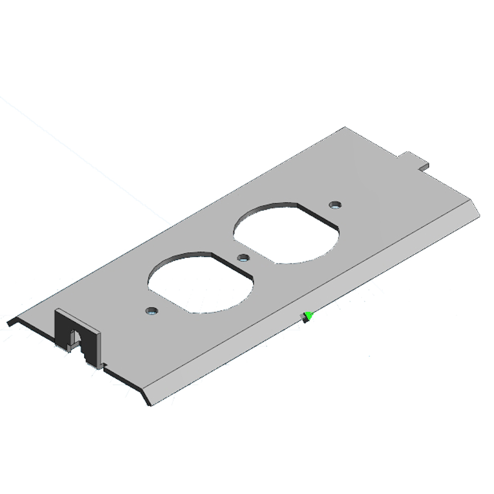 Product image for ABB AFD 4A DATA PNL CVR SGL DPLX RC