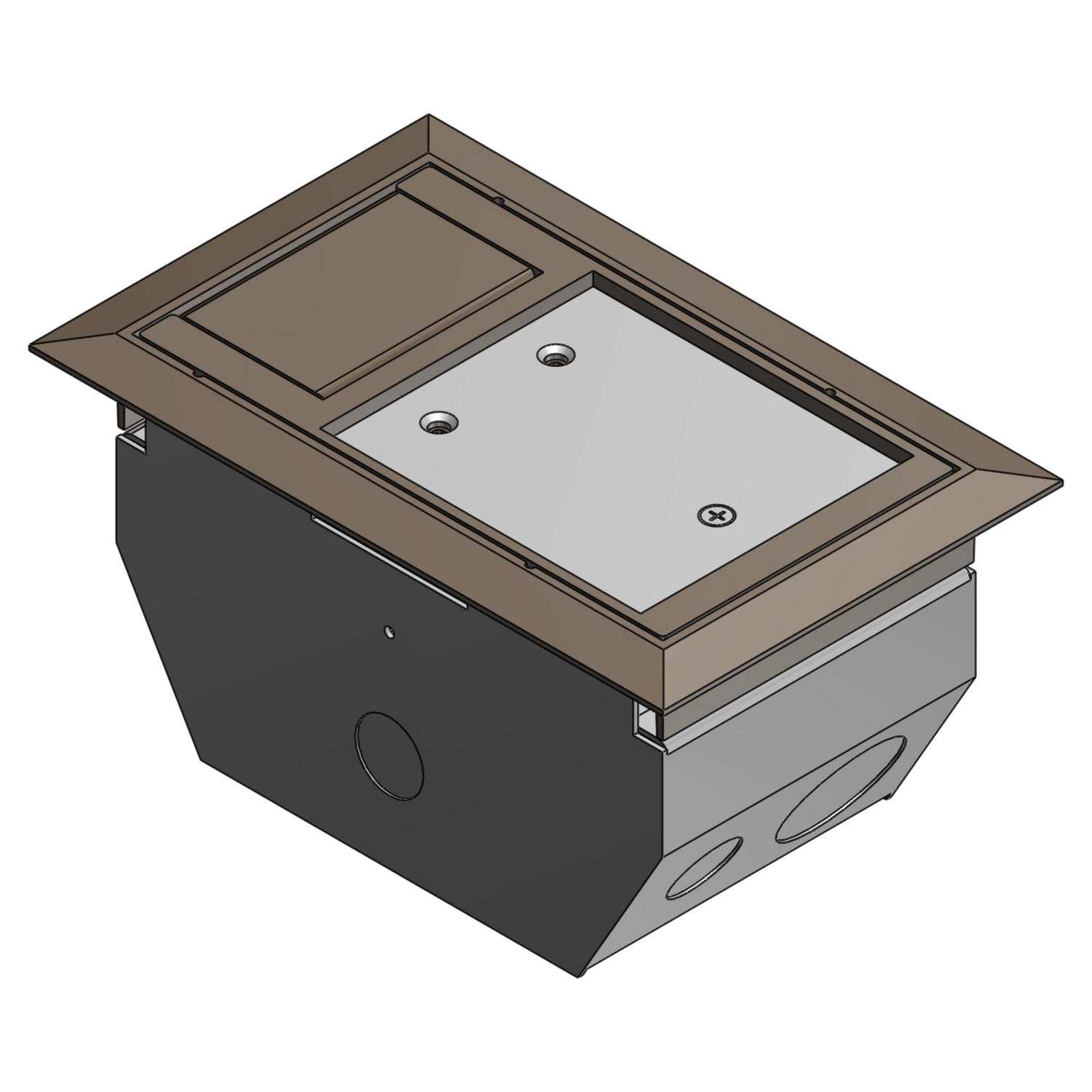 Product image for ABB AFM 2 BRN 2-COMPART AFM 75CU ST