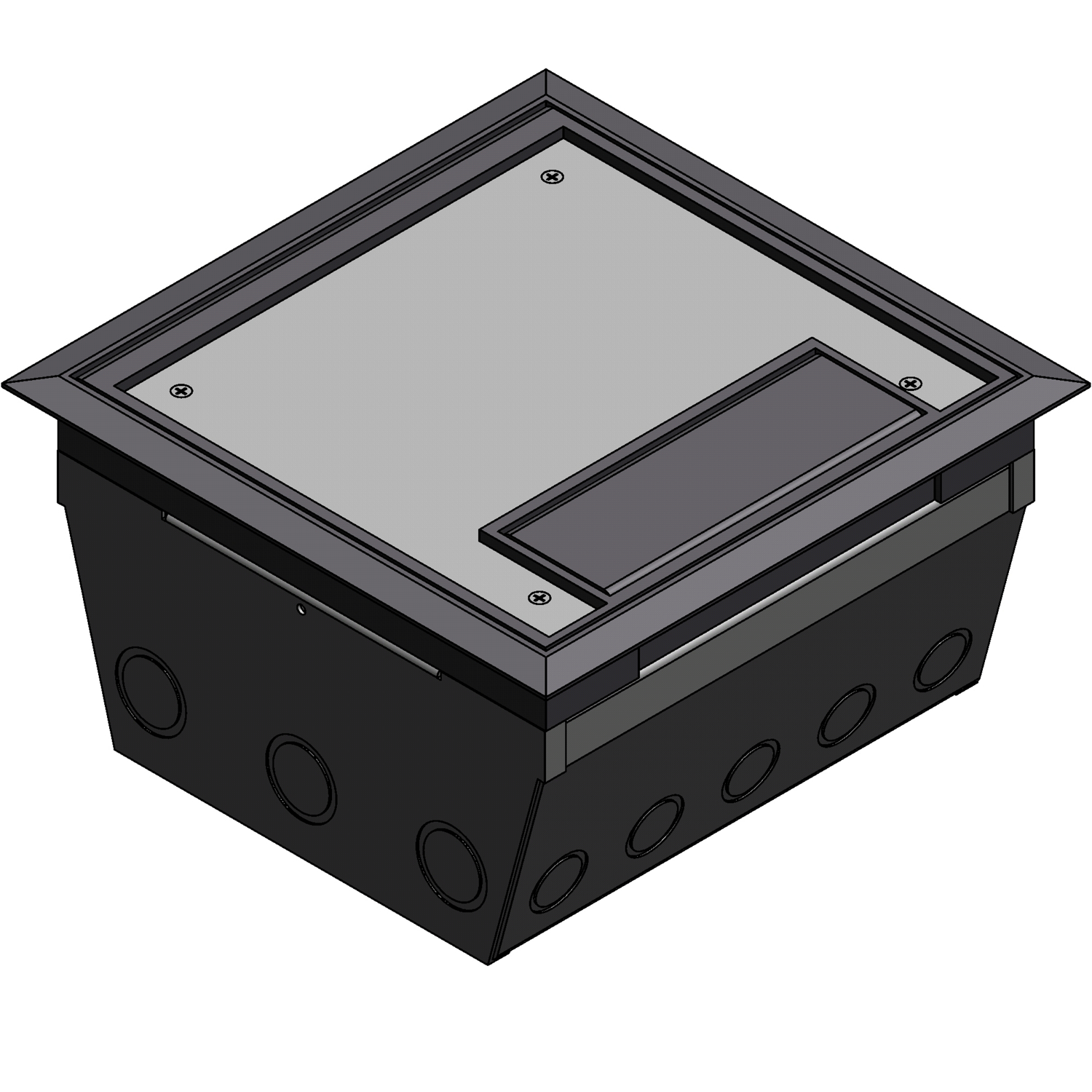 Product image for ABB AFM 8 GRY 10COMP RAISED ACC FLR