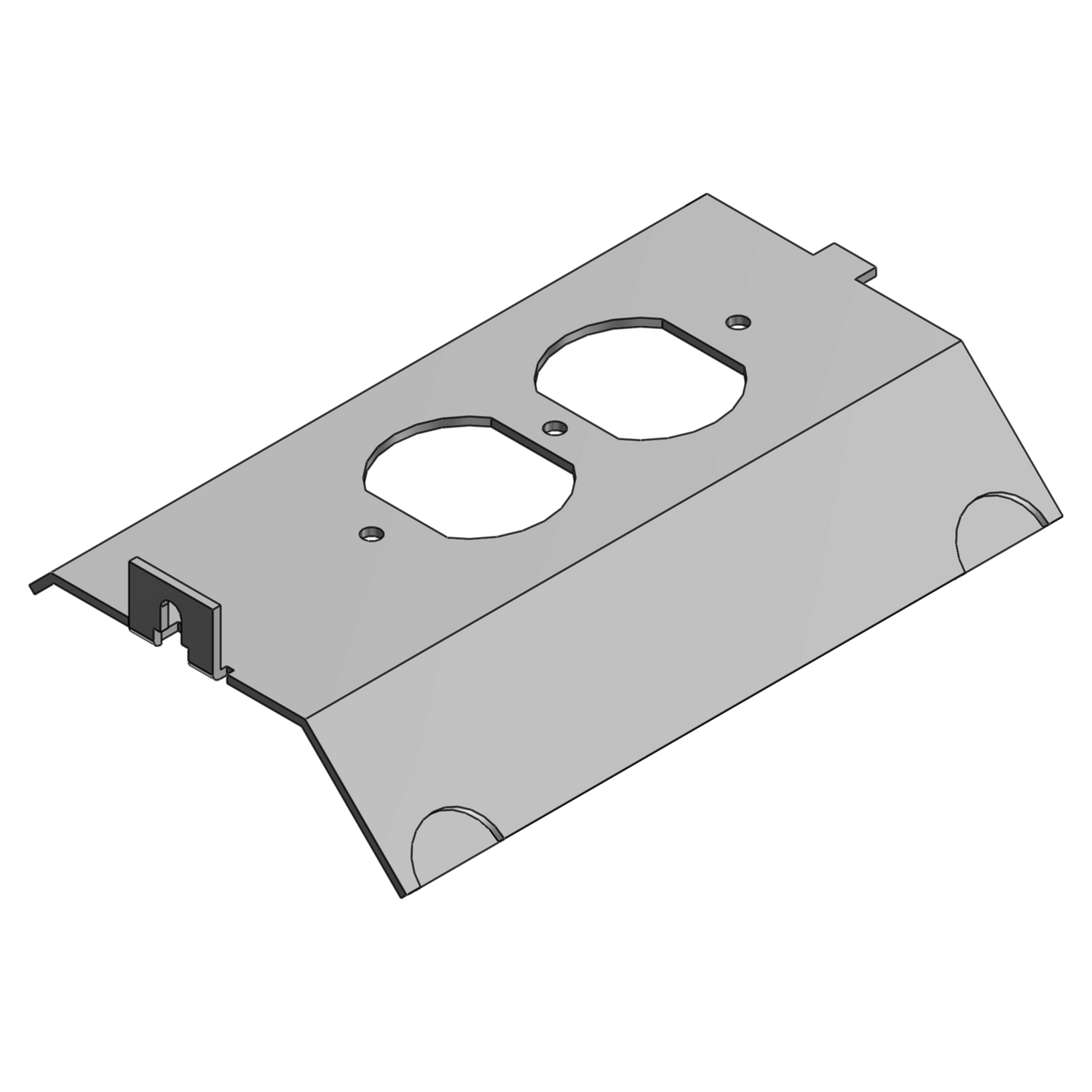 Product image for Steel City AFP-4A Electrical Box Steel Plate