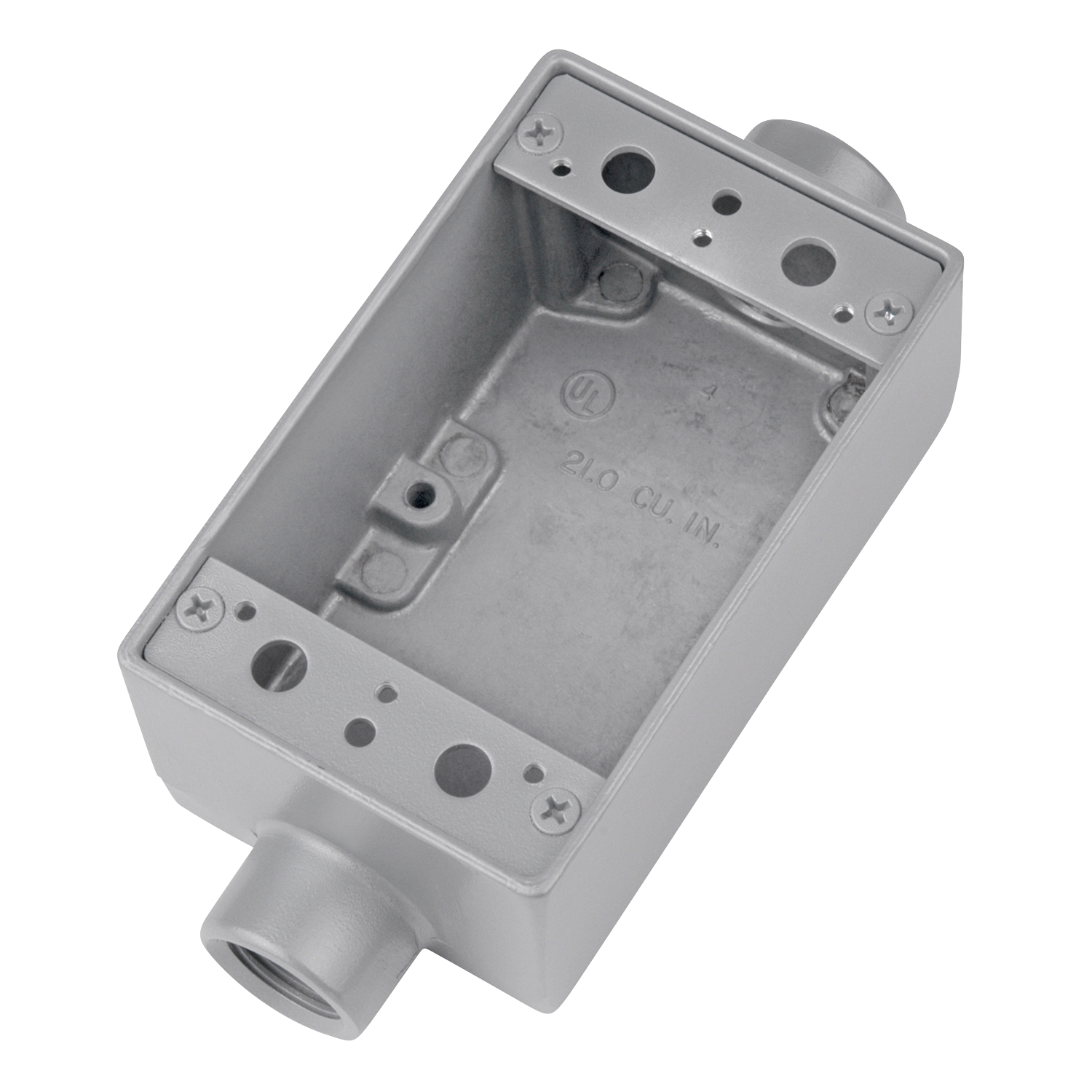 Product image for Thomas & Betts AFSC-1 1-Gang 1/2 Inch Aluminum Throughfeed FS Box