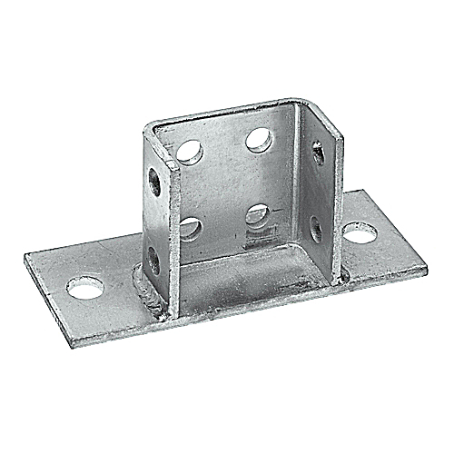 Product image for Superstrut AP-235SS 6 x 3-1/4 x 3-1/2 Inch 304 Stainless Steel Channel U Post Square Base