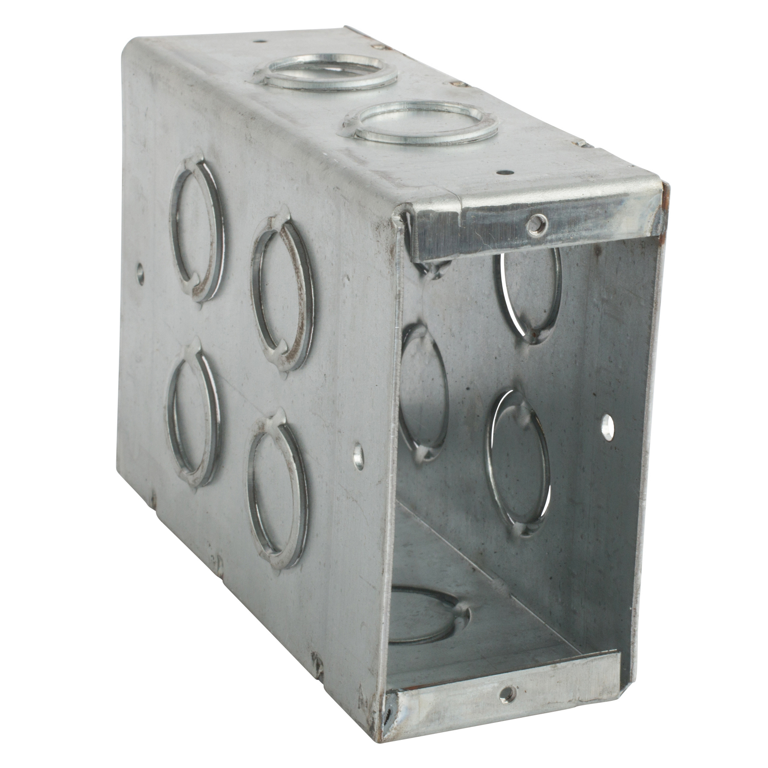 Product image for Steel City CBTW-6 1-Gang Thru-Wall Box for Concrete Block, 5-1/2" Deep, Steel, 38.0"³