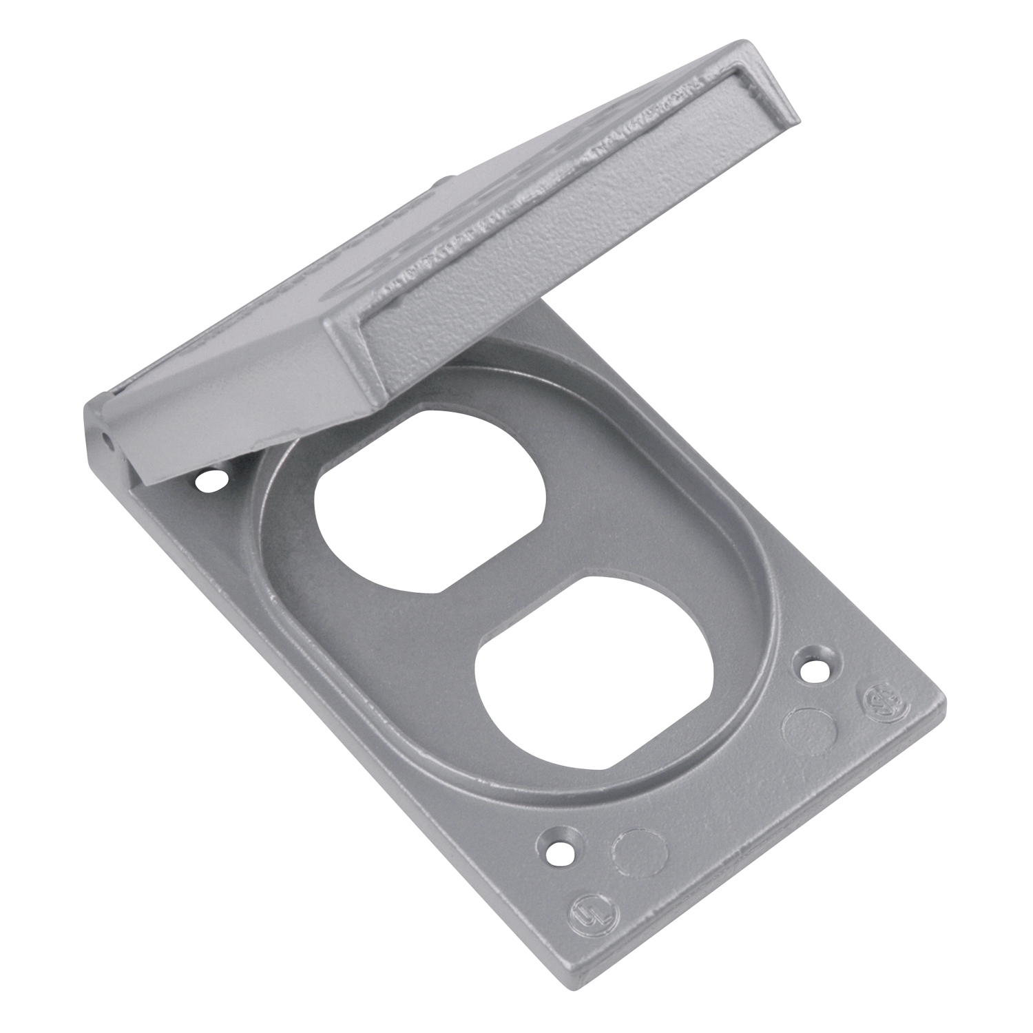 Product image for Thomas & Betts CFSDR 1-Gang Die-Cast Aluminum Vertical Duplex Receptacle Device Box and Cover