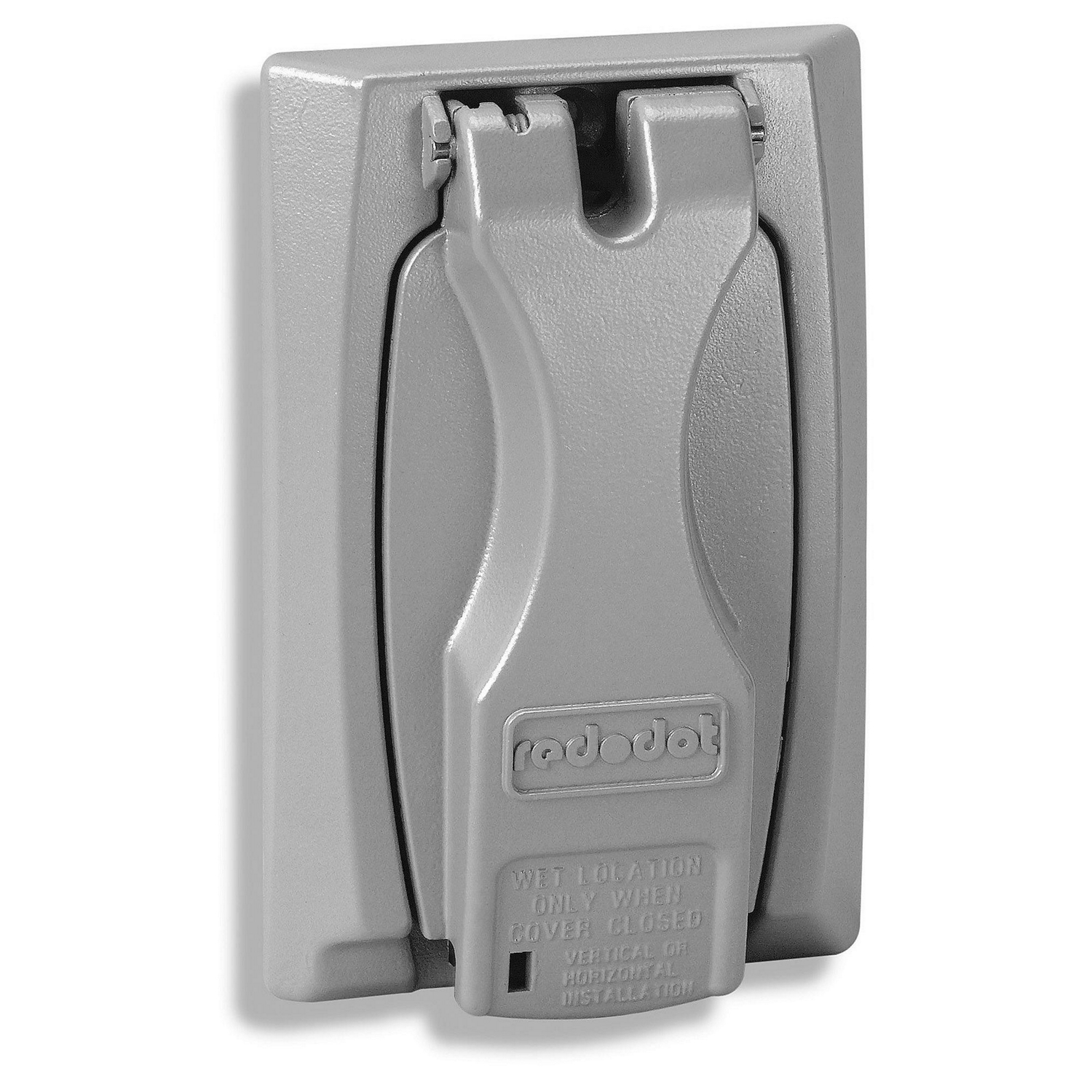 Product image for Red Dot DCCU-BR Bronze Die-Cast Zinc 1-Gang Receptacle Device Weatherproof Box Cover