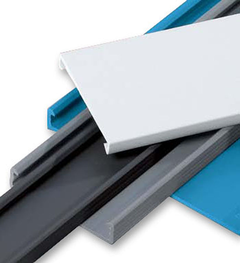 Product image for Thomas & Betts TY1CPW6 1" x 6' Wiring Duct Cover, Rigid PVC, White